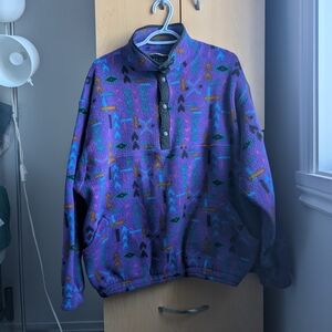 Purple Patterned Women's Sweater